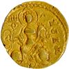 Image 2 : Extremely Rare King and Queen type Gold Dinar Coin of Samudragupta of Gupta Dynasty.