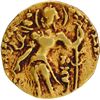 Image 1 : Gold Dinar Coin of Samudragupta of Scepter type of Guptas.