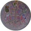 Copper Four Pies AH 1240 /1825 AD Royal Mint London Inverted die Axis Coin of Madras presidency.