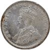 Image 2 : Uncirculated Silver Two Annas Coin of King George V of Calcutta Mint of 1911.