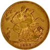 Image 2 : 1896 Gold Sovereign Coin of Victoria Queen of United Kingdom.