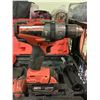 Image 2 : MILWAUKEE HAMMER & IMPACT DRILL SET WITH 2 M18 BATTERIES & CHARGER IN CASE