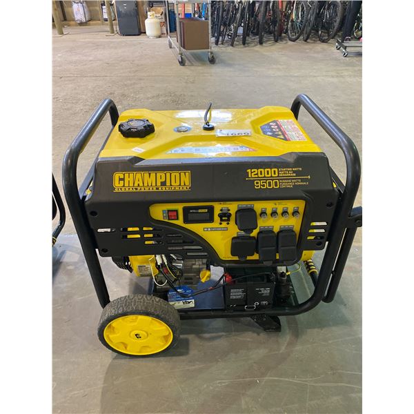 *TESTED WORKING* CHAMPION GLOBAL POWER EQUIPMENT 12000 WATT ELECTRIC START GAS GENERATOR