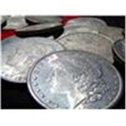 Roll of 20 Morgan Silver Dollars- 1878-1921 g-xf