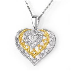 0.25 ctw Diamond Heart Necklace