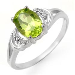 1.55 ctw Peridot Diamond Ring