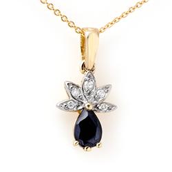 .60 ctw Sapphire Diamond Ladies Pendant