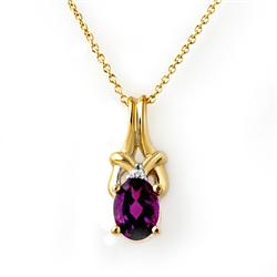 .77 ctw Amethyst Diamond Pendant