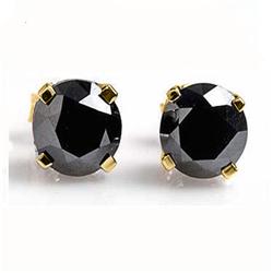1/2 ctw Black Diamond Stud Earrings