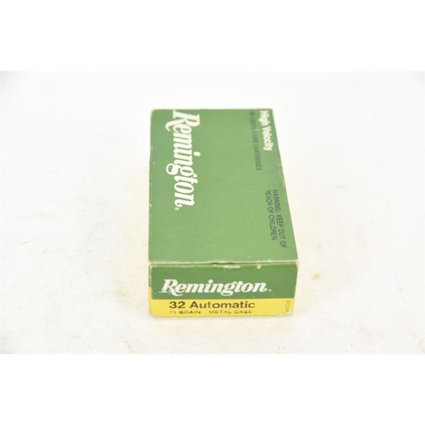 50 Rounds Remington 32 Auto 71gr Metal Case Factory Ammunition 50-rounds-remington-32-auto-71gr-metal-case-factory-ammunition