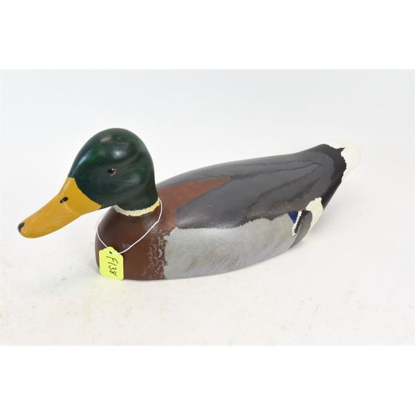 18  Carved Mallard Decoy 