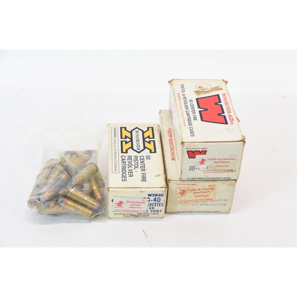 129 Rounds 38-40 Ammunition
