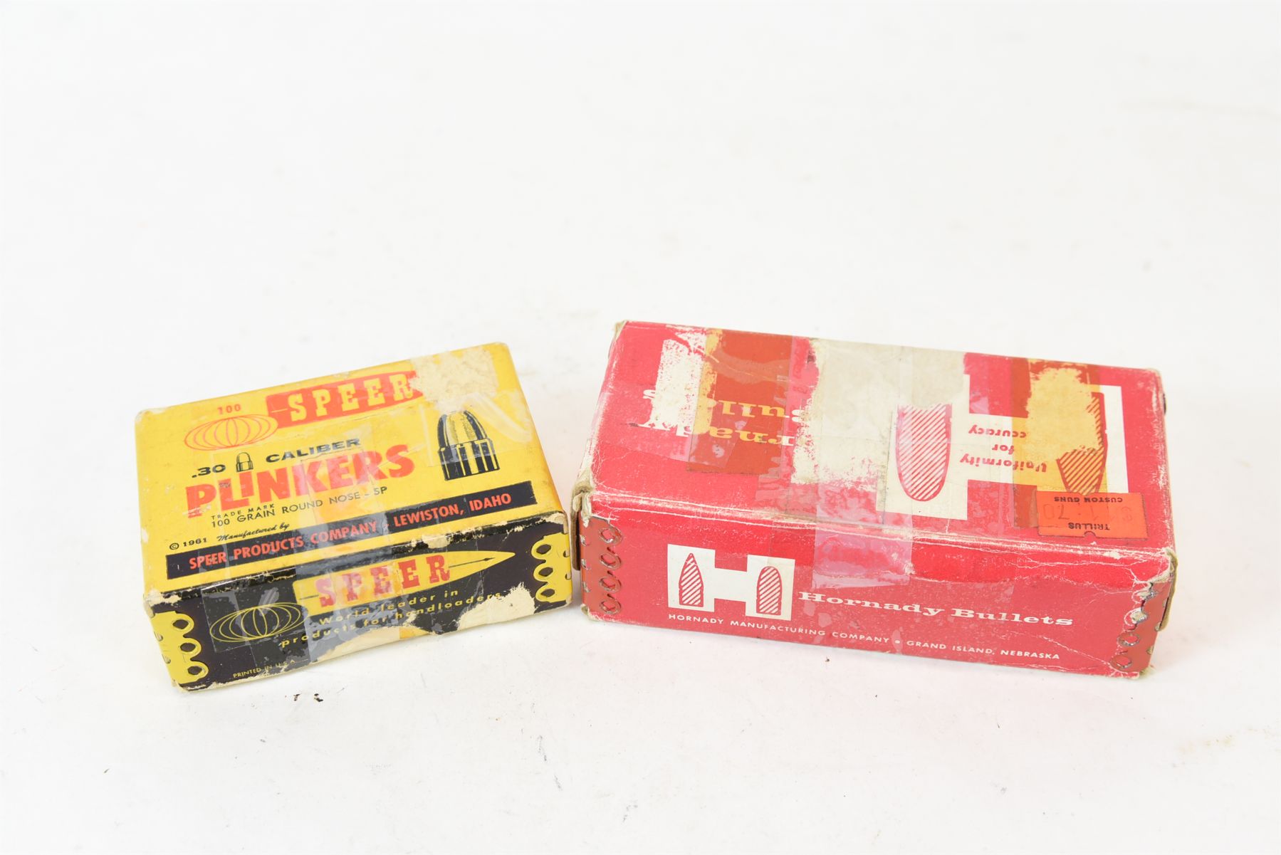 Open Boxes 8 Hornady 30 Caliber .308 Spire Point 180gr & 34 Speer ...