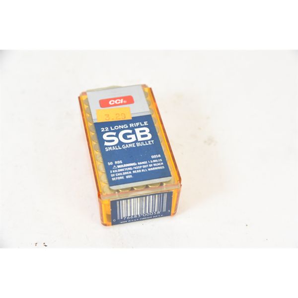 50 CCI 22LR Small Game Bullet