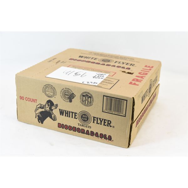 90 White Flyer Clay Pigeons