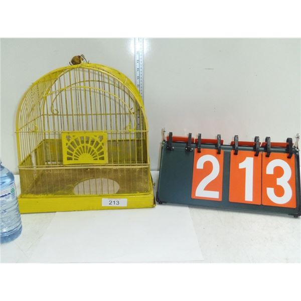 Vintage Bird Cage- Decor Only