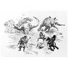Image 1 : Charles M. Russell (1864-1926) - set of three framed reproductions of Russell illustrations found in