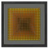 Image 1 : Victor Vasarely (1908-1997), "CTA - 105 de la série CTA - 102" Framed 1971 Heliogravure Print with L
