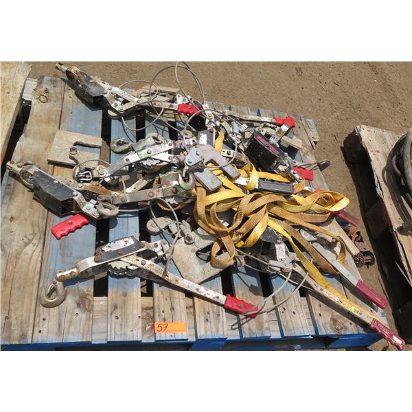 Multiple Ratchets, Chain Binders, Straps, Hooks, Fittings, etc
