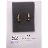 Image 1 : 10K Gold & Diamond Earrings