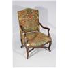 Image 1 : A Louis XV Style Walnut Fauteuil.
