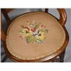 Image 2 : A Group of Three Victorian Walnut and Mahogany Side Chairs with Needlepoint Seats.