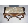 Image 2 : A Belgian Carved Mahogany and Marble Topped Console.