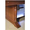 Image 2 : A Regency Style Cherry Stained Oak Boardroom Table.