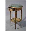 Image 2 : A Biedermeier Style Side Table, Together with a Louis XV Style Two Tier Side Table.