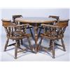 Image 1 : A Contemporary Wooden Table With Four Chairs.