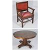 Image 1 : An American Oak Table and Chair.