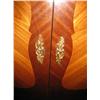 Image 3 : A Louis XV Style Fruitwood Parquetry Inlay Armoire.