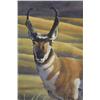 Image 3 : S. Woods, Elk in a Landscape, Watercolor,