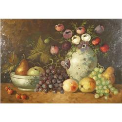 Artist Unknown, Still Life, Oil on board,