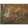 Image 1 : John Semon (American, 1852-1917) Autumn Forest Scene, Oil on canvas,