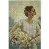 Image 4 : Wuanita Smith (American, 1866-1959) Emma Kohl, Primroses, Oil on canvas,