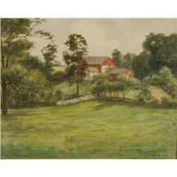 James Brade Sword (1839-1915) Landscape, Watercolor,