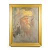 Image 2 : Chan (20th Century) Portrait of a Bearded Man, Oil on board.