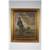 Image 2 : A 19th Century French School Painting, Oil on Canvas. Note Condition: Has been cut down, with inpain