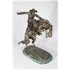 Image 2 : A Frederic Remington Reproduction Bronze, "Bronco Buster".