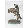 Image 3 : A Frederic Remington Reproduction Bronze, "Bronco Buster".