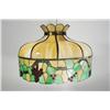 Image 2 : A Slag Glass Hanging Light Fixture.