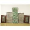Image 1 : A Group of Five Leaded Bottle Bottom Windows.