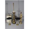 Image 1 : A Group of Four Brass Table Lamps.
