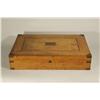 Image 1 : An Oak and Brass Flatware Box.