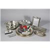 Image 1 : A Miscellaneous Collection of Decorative Items, Including Silver Plated Serving Items.