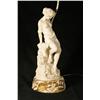 Image 1 : A Bisque Porcelain Figure Mounted as a Lamp.