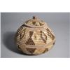Image 1 : An American Indian Coiled Lidded Basket.