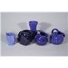 Image 1 : A Collection of Miscellaneous Blue Ceramic Pitchers.