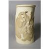 Image 1 : A Carved Ivory Tusk Vase Depicting Monkeys.